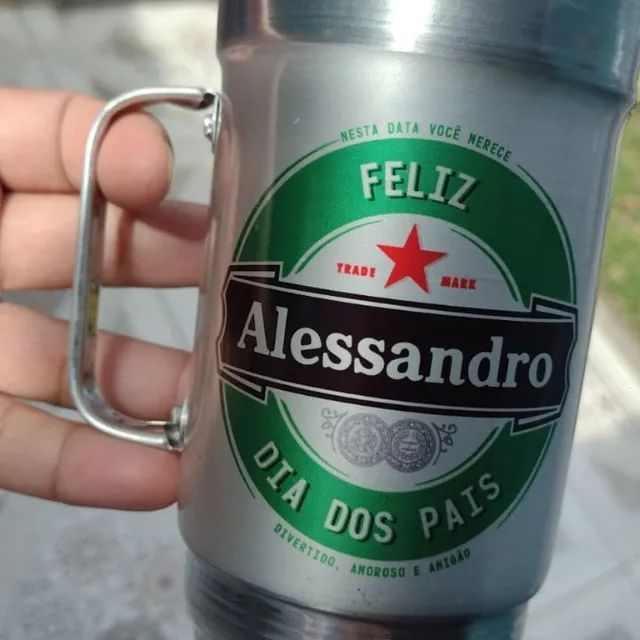 Caneca de alumínio personalizada 750 ml