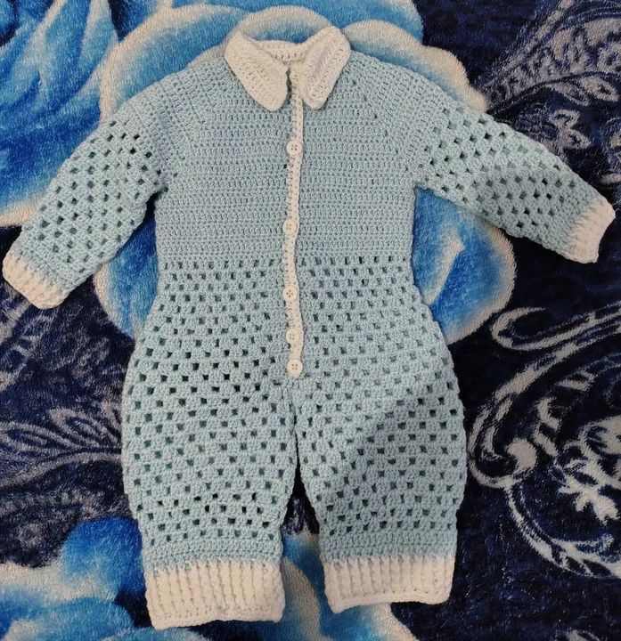 Macacão crochê para bebê  - Foto 5