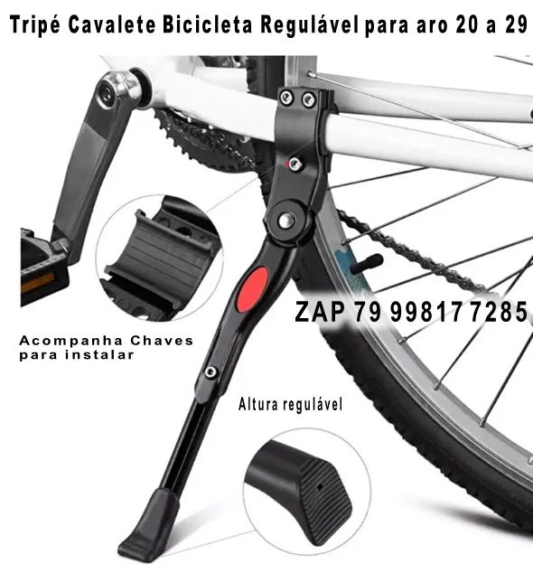 Tripé Cavalete Bicicleta Bike Regulável para aro 20 a 29
