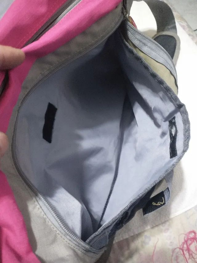 Bolsa sex machine transversal rosa e cinza ? - Foto 3