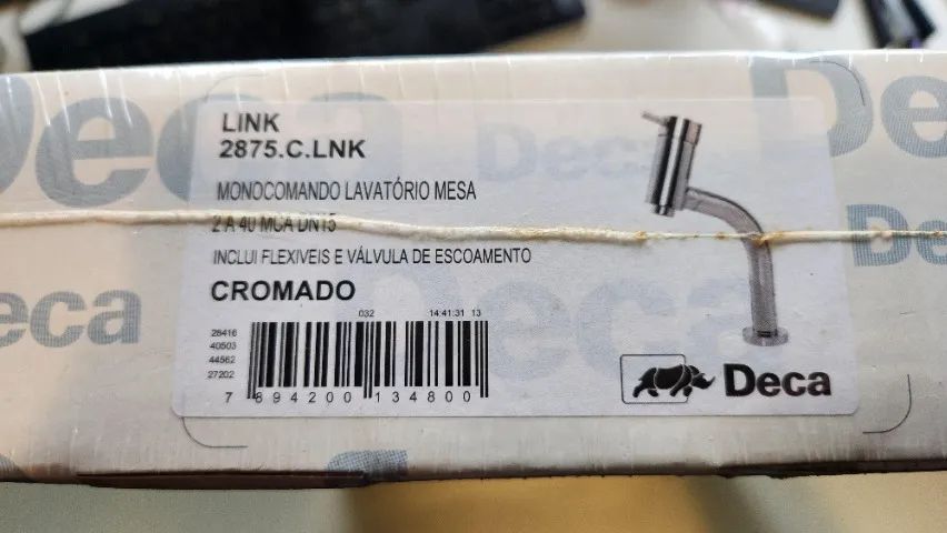 Torneira Monocomando de Pia para Banheiro com Bica Baixa Cromada Link Deca - Foto 2