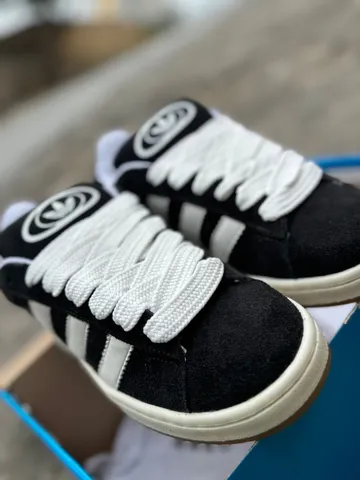 Tênis Adidas Campus 00s Premium Preto branco