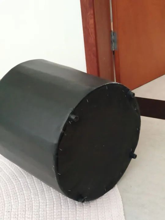 Banco de couro preto - Foto 2