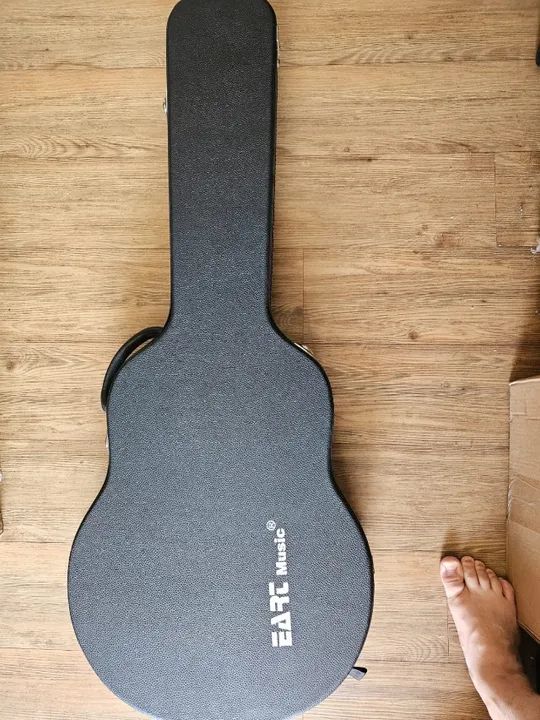 Eart Semi Hollow 335 Open Pore Tobacco Sunburst Electric Guitar - Foto 3