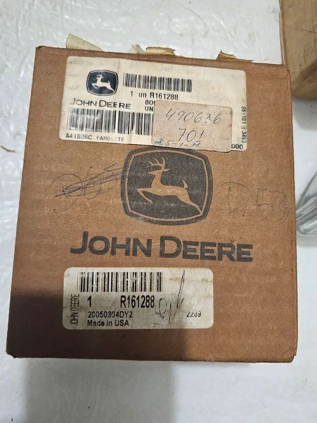 John deere lâmpada farol sealed beam 12v novo original - Foto 2