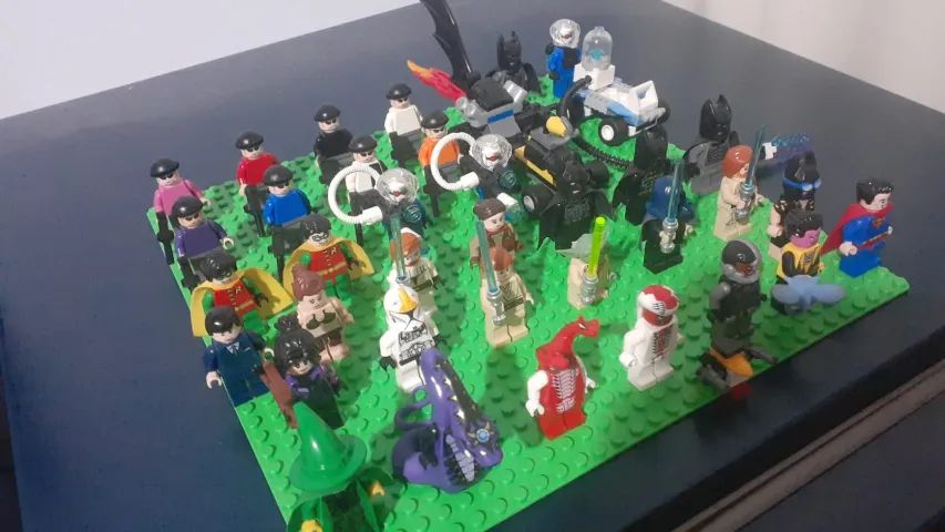 Lego BATMAN 1, HARRY POTTER, NINJAGO, SUPER HEROES DC E STAR WARS ACESSORIOS