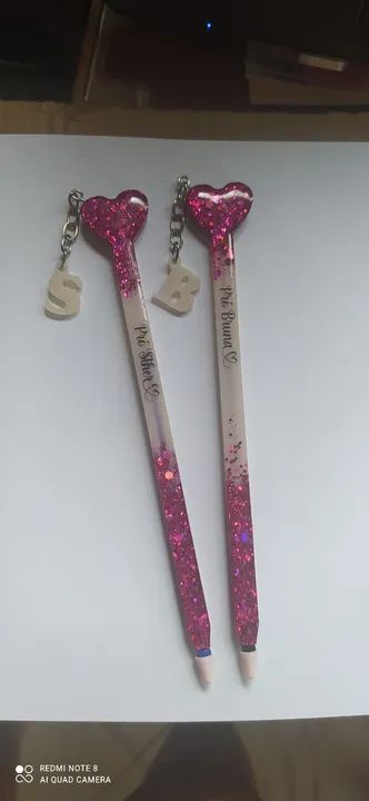 Caneta de Resina Personalizada com Glitter - Foto 3