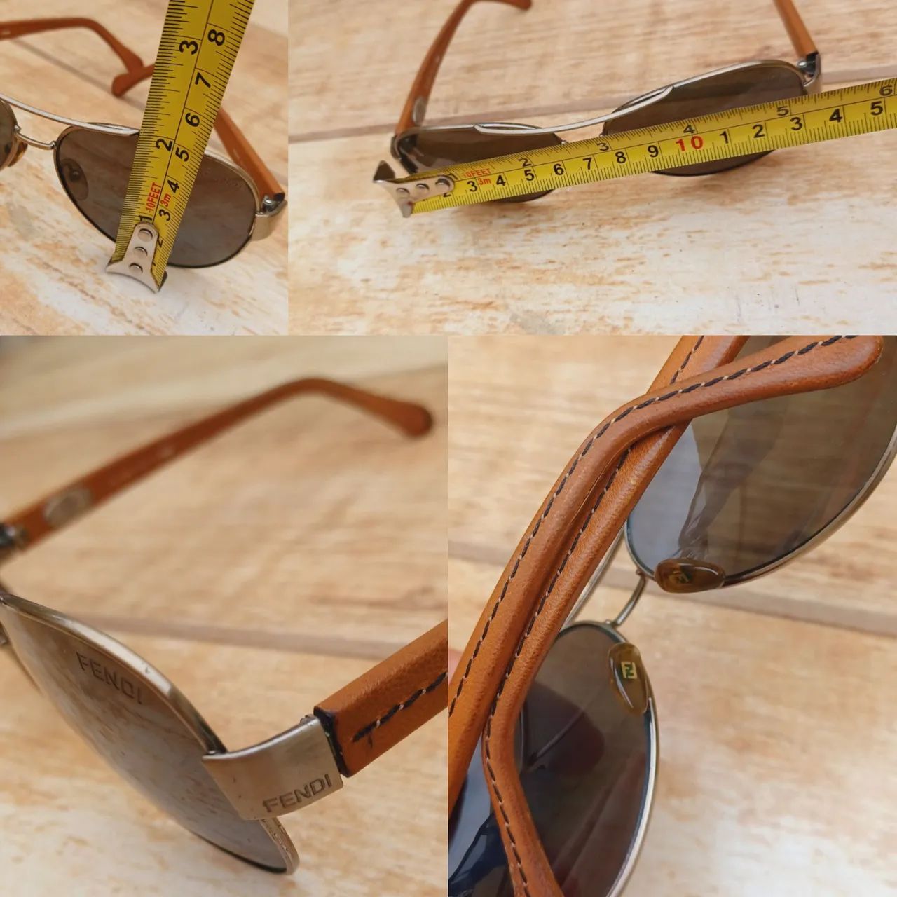 Óculos Fendi aviador feminino original  - Foto 3