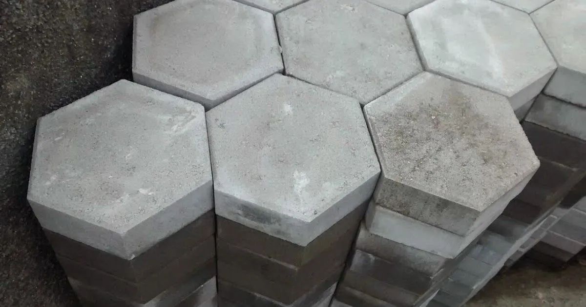 Blocos de Concreto Hexagonal para Pavimentação64209374594049120