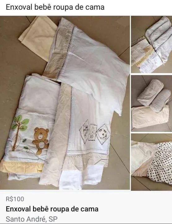 Enxoval de Bebê Completo - Roupa de Cama