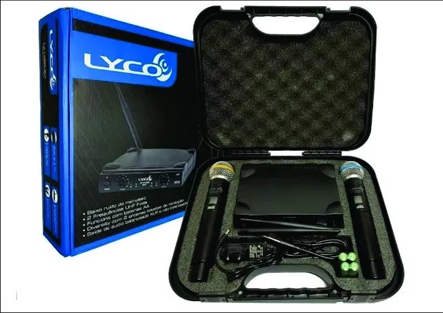 Microfone Sem Fio Lyco Duplo De Mão  - Foto 5