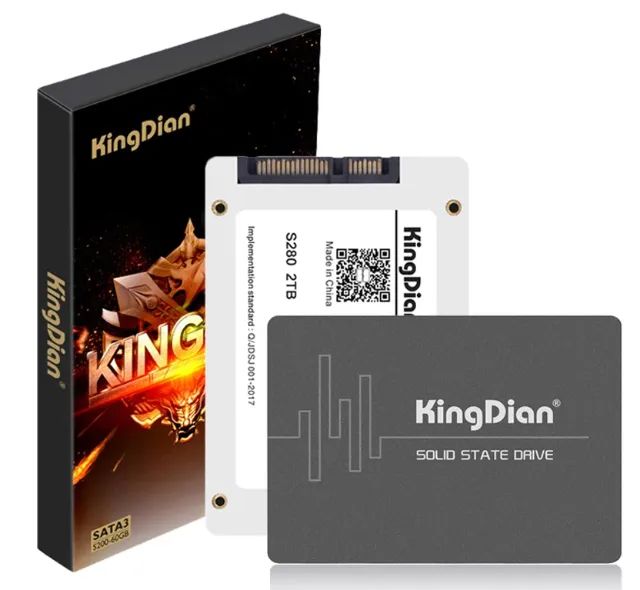 SSD novo de 512GB da KingDian por 249 reais