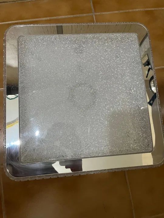 Plafon Sobrepor Led Gemini Acrílico Cristal 40x40 - Foto 4