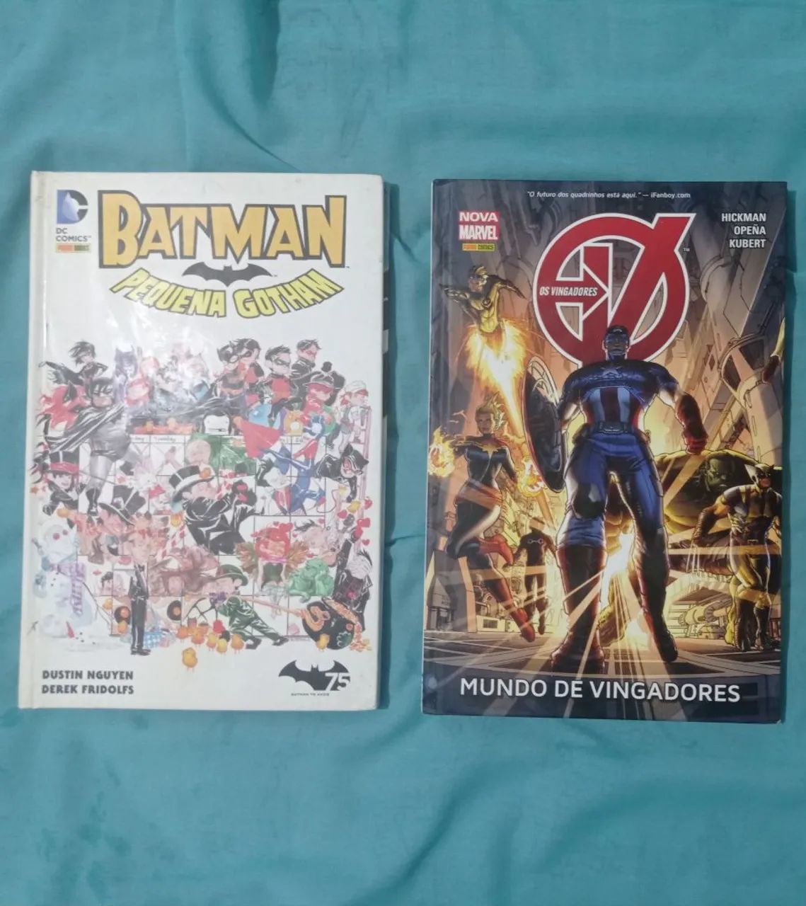 HQs Batman Pequena Gotham e Mundo de Vingadores