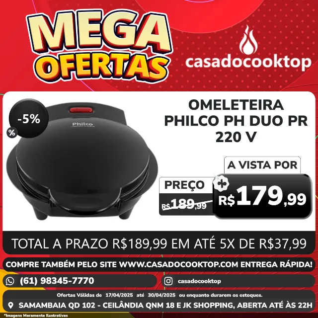 Omeleteira Philco Ph Duo Pr 220v