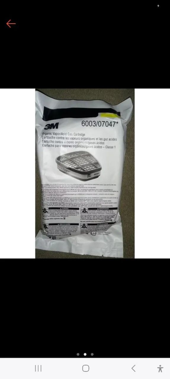 Filtro Respiratória 3M 6003 - NIOSH - Foto 2