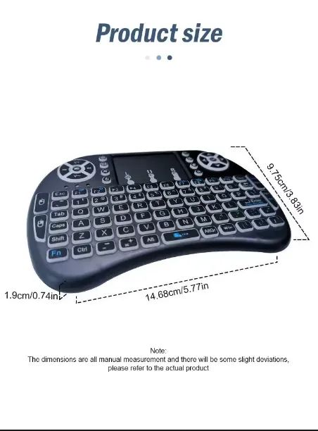 Mini Teclado Wireless i8 - Recarregável - Foto 3