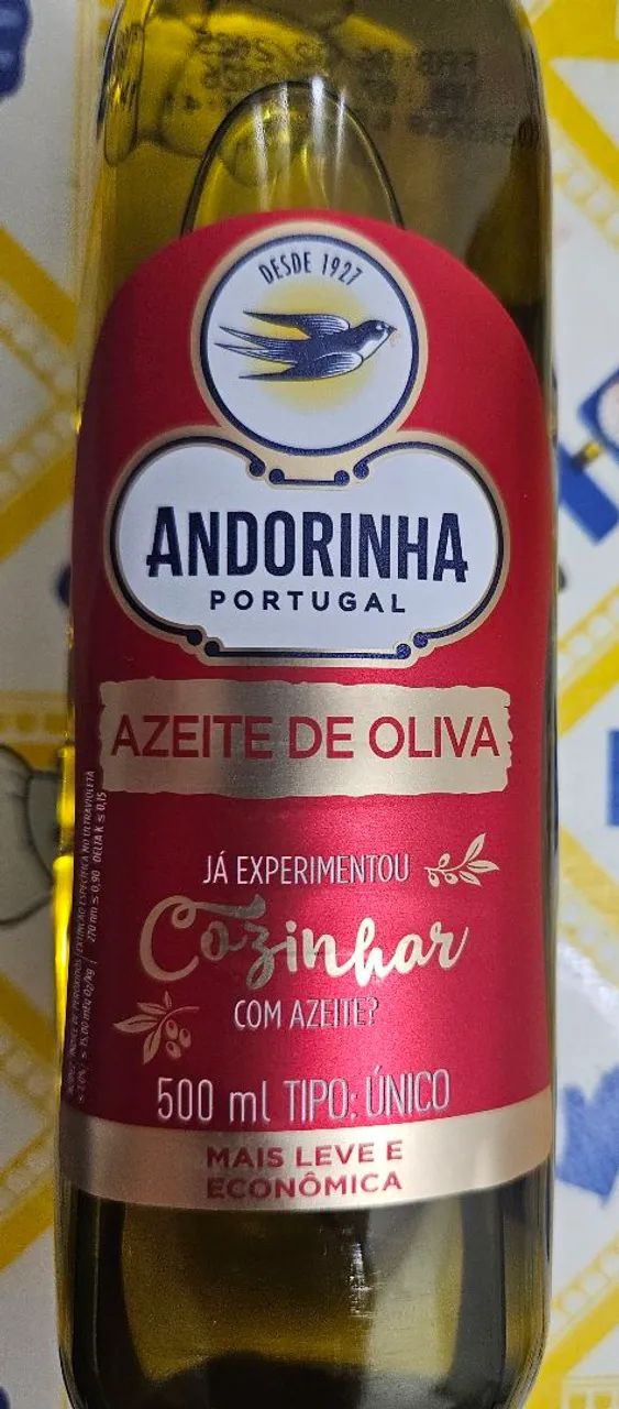 Azeite de Oliva Andorinha 500ml Restam poucas unidades!!