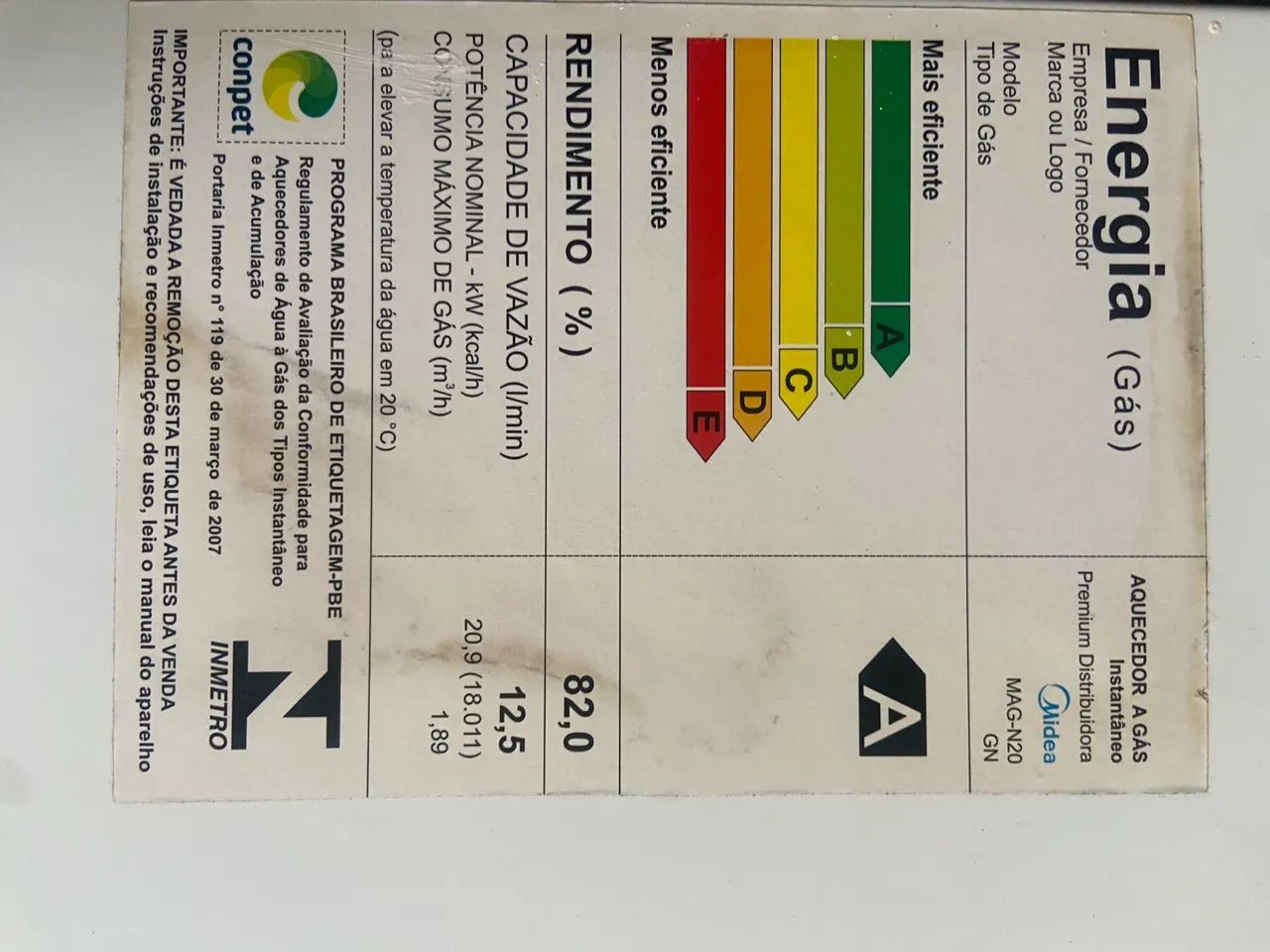 Aquecedor a gás Midea  - Foto 3