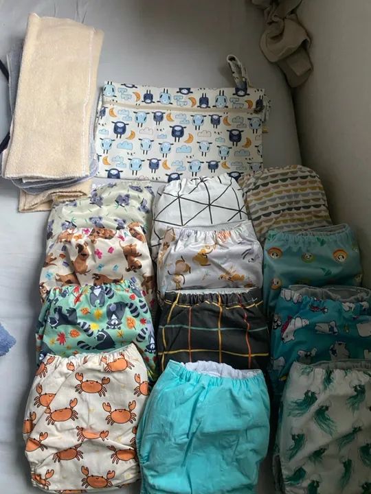 Kit de Fraldas Ecológicas - Diversas Estampas