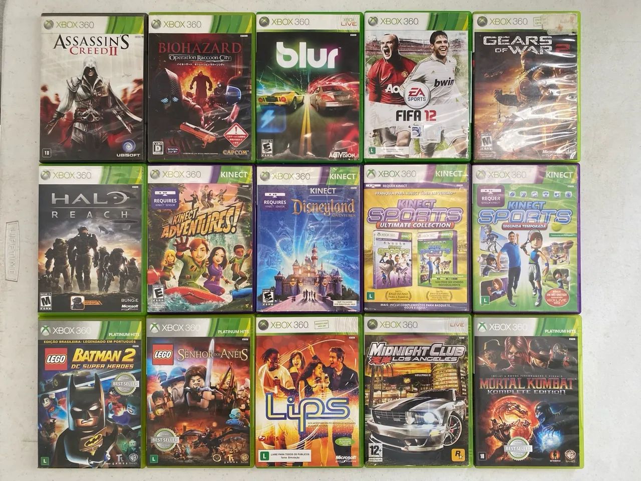 Jogos originais p/ Xbox 360 (a partir de?)