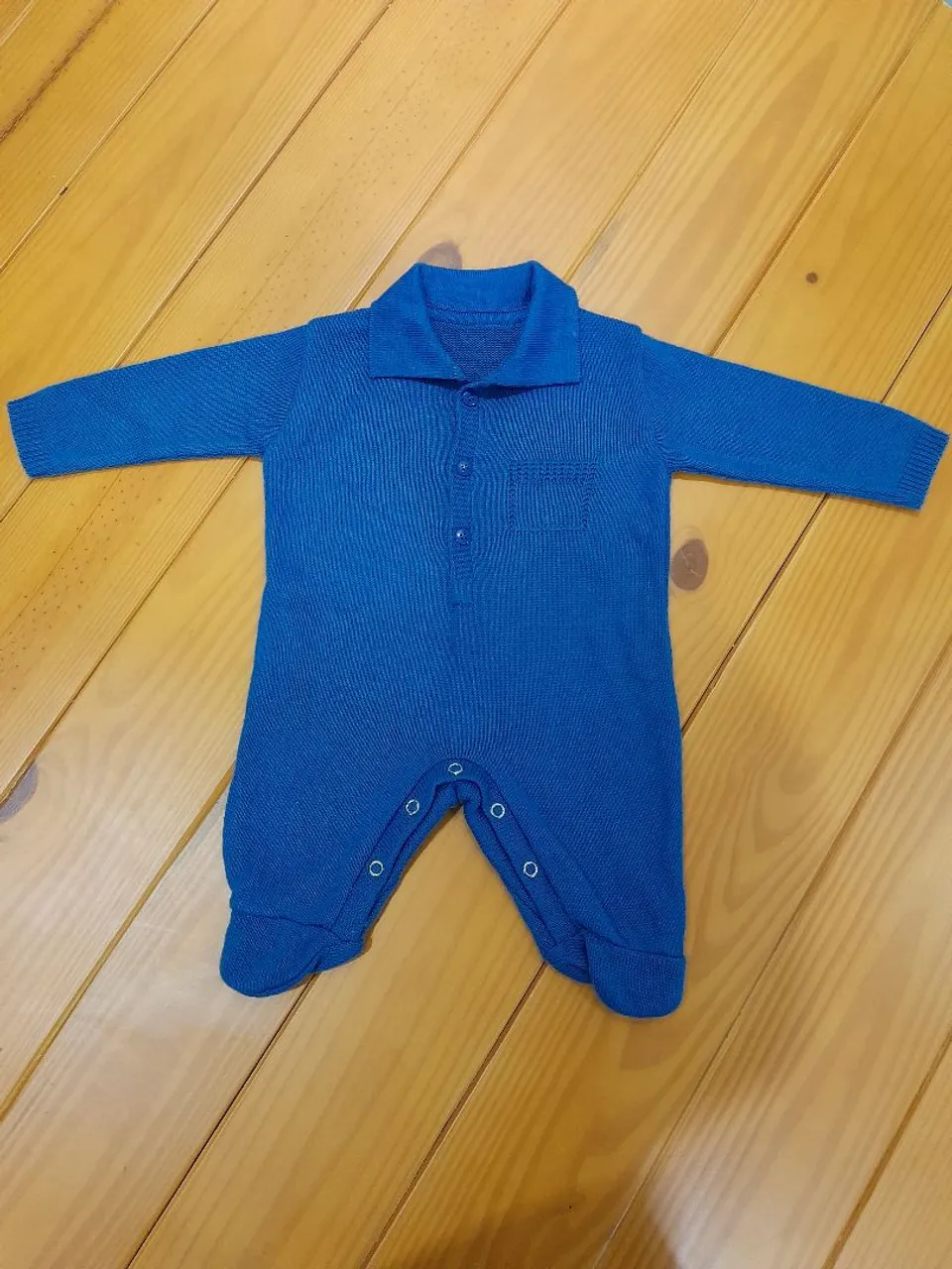 Macacão Azul Bebê