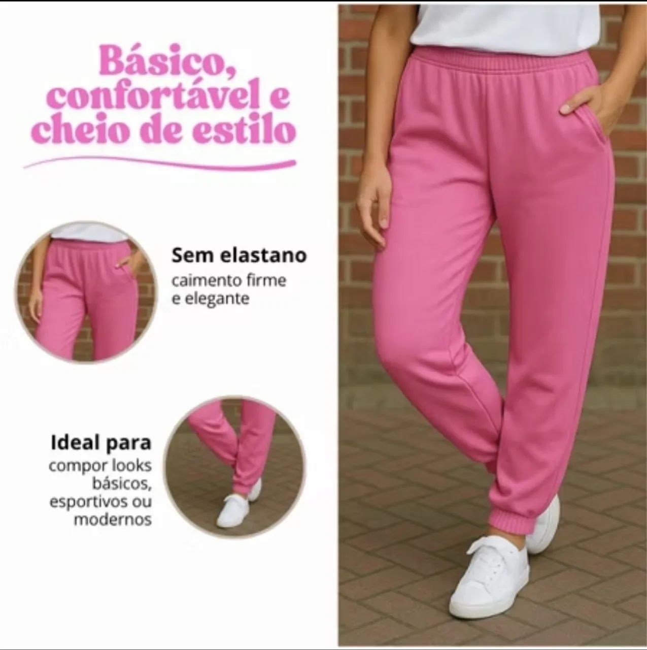  Calças de Moletom Coloridas - Conforto e Estilo! - Foto 4