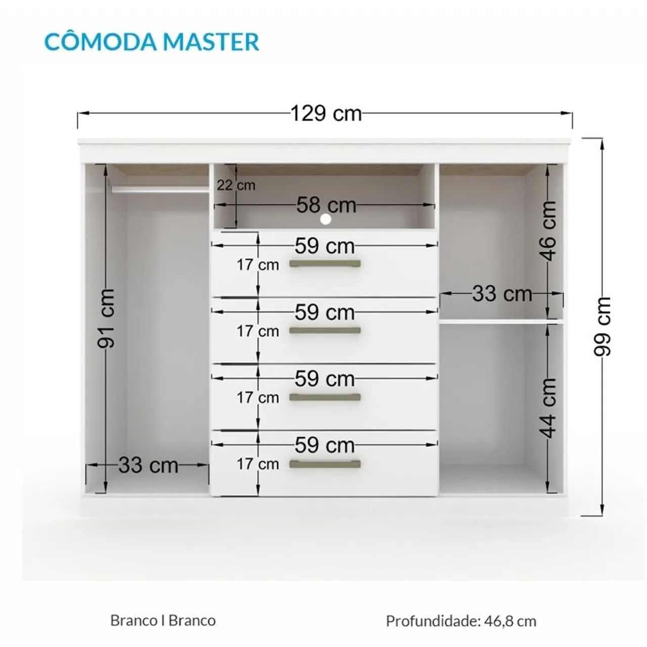 Cômoda com montagem e entrega grátis aproveite  - Foto 5