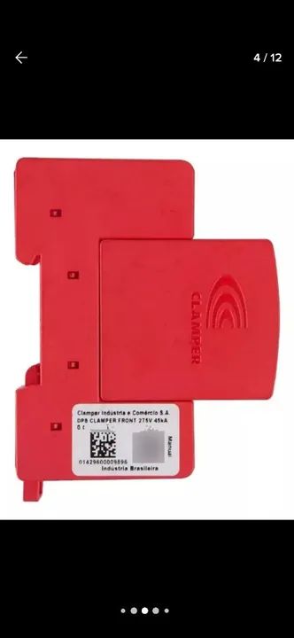DPS CLAMPER Front V 45kA 275V, Protetor contra surtos para quadros elétricos - Foto 4