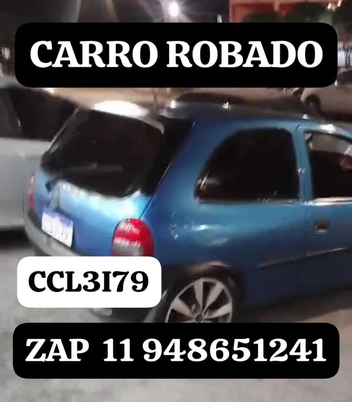 Carro Roubado - Informações