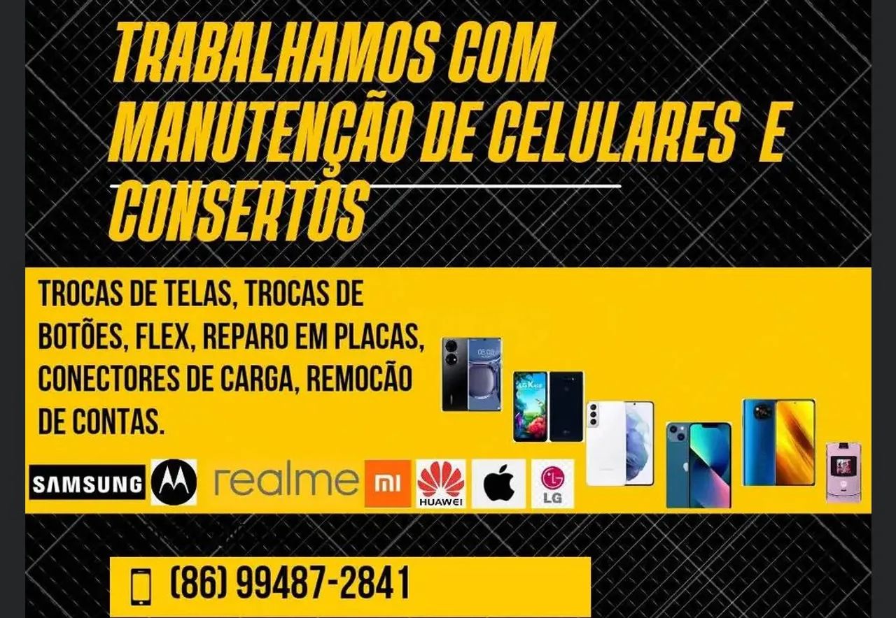 Fazemos concerto & Manutenção de celulares