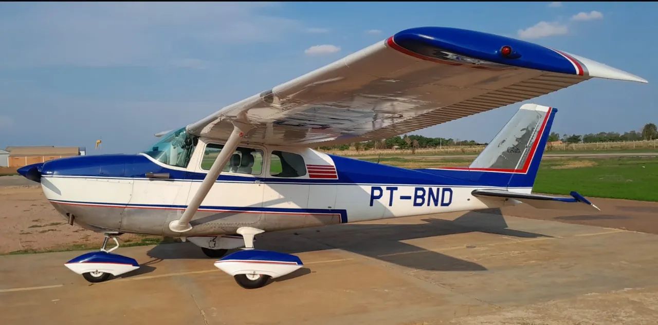 Avião Cessna 172B ano 1961 com motor de 145 HP, no MT - Foto 9