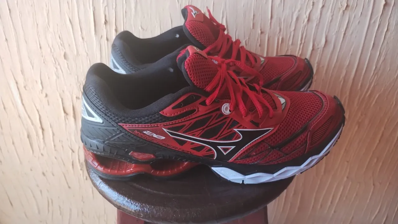 Tênis Mizuno Wave Creation 20 Vermelho Original