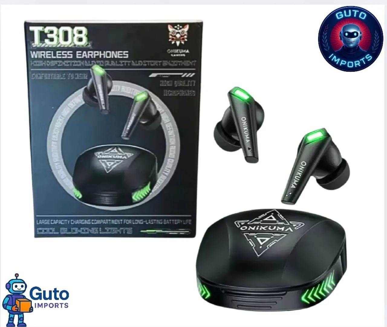 Fone bluetooth onikuma t308 tws