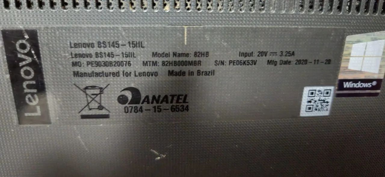 Lenovo 15,6" HD BS145-15IIL I5-1035G1 / 8GB / 240GB / WIN10 - Foto 2