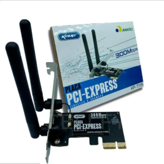 PLACA PCI-EXPRESS WIRELESS KNUP 300MBPS