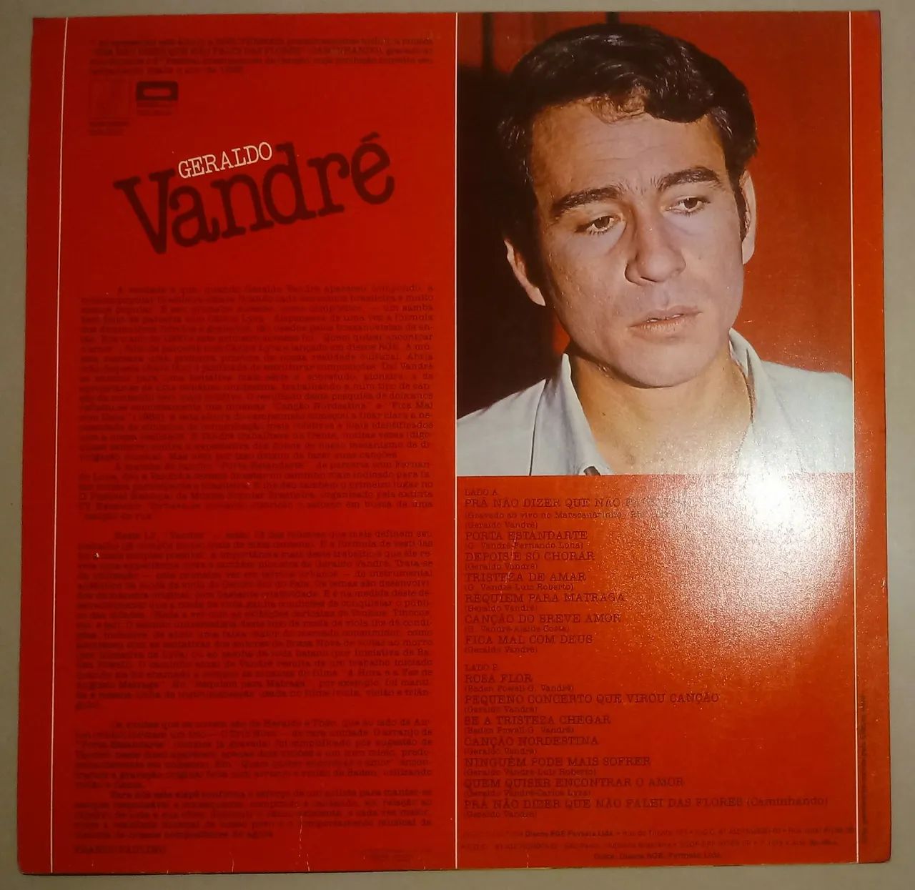 Vinil de Geraldo Vandré - Foto 2