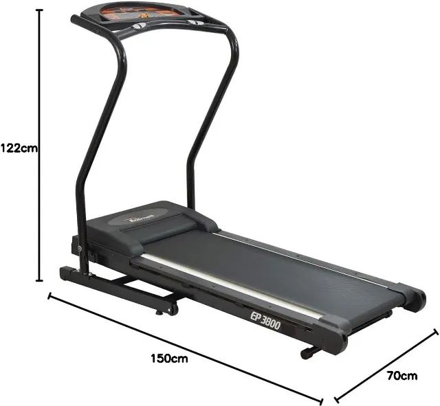 Poli Sports Esteira Eletronica EP3800 2.1hp Preta Bivolt