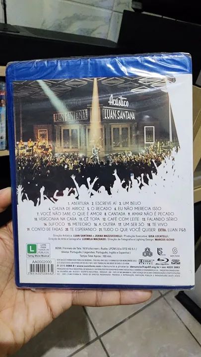 Blu-ray Luan Santana Acústico Lacrado - Foto 2