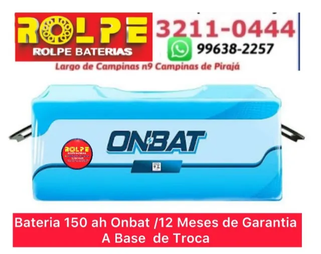 Bateria Caminhão Onbat 150ah
