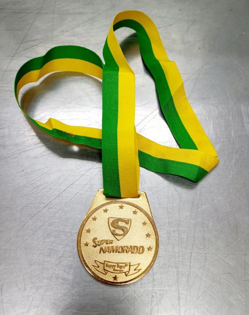 Medalha Dourada Super Namorado 3.5cm - Foto 4