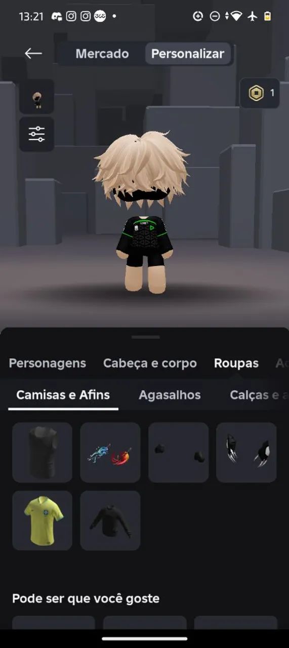 Personagem Roblox - Blusa e cabelo - Foto 2
