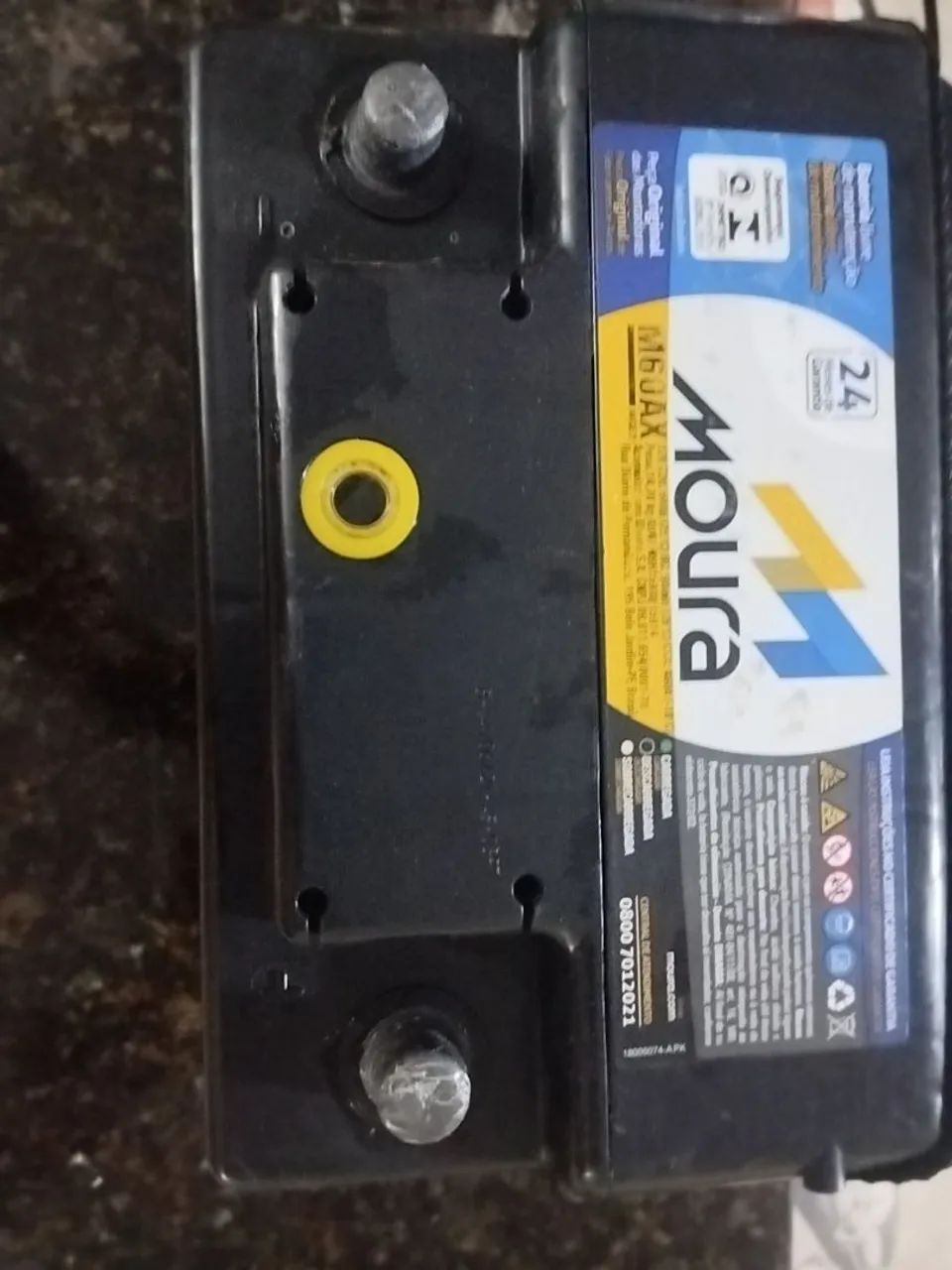 Bateria Moura de 60 amperes usada boa só 149,00 a base de troca. - Foto 2