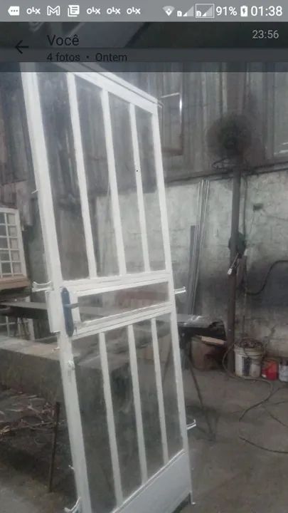 Porta com vidro 80x210. Ótima - Foto 3