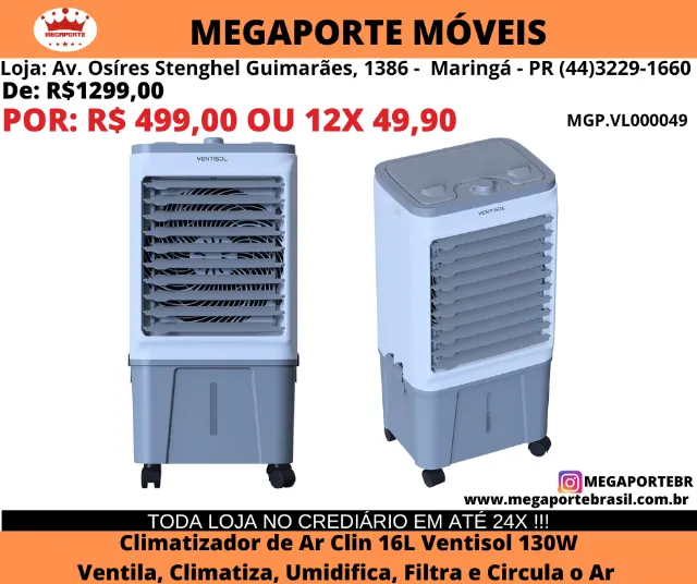 Climatizador de Ar Clin 16 Litros Ventisol