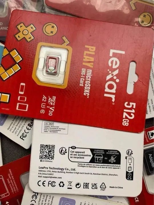 Cartão de memória Micro SDxc Lexar / Netac 512gb Original Nintendo Switch e Steam deck - Foto 3