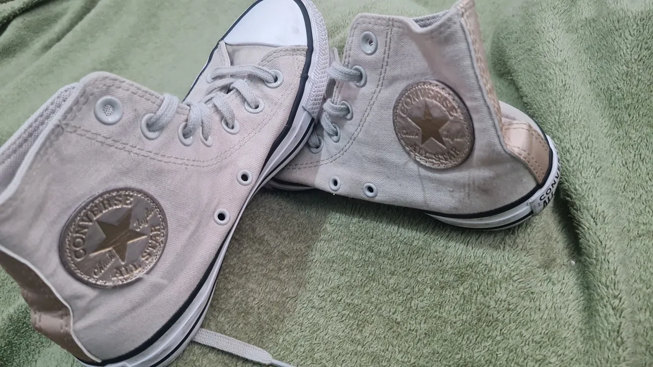 Converse All Star Bege - Tamanho 37