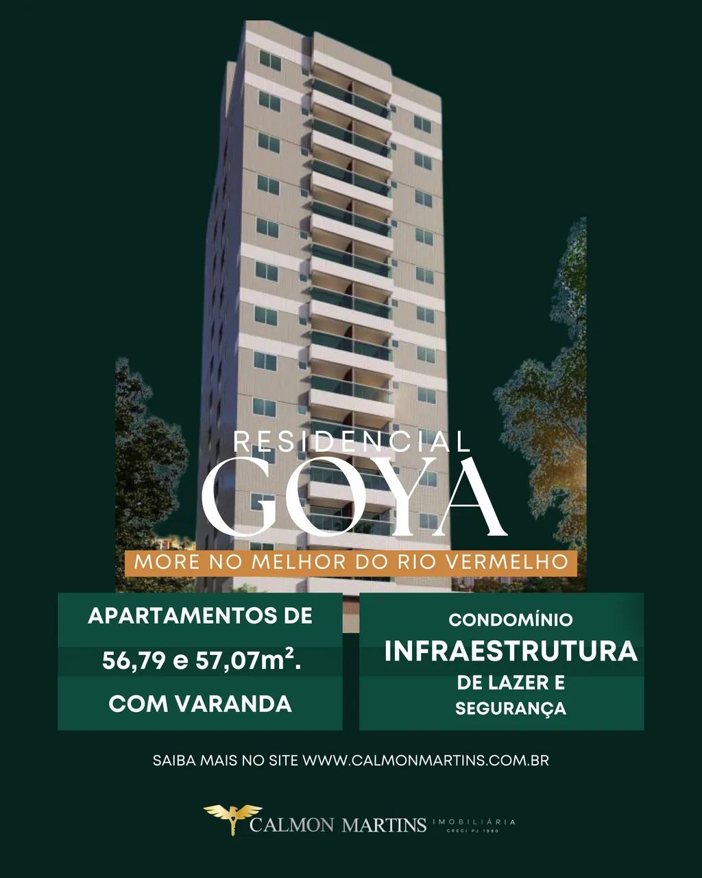 LANÇAMENTO APARTAMENTO RESIDENCIAL GOYA 2 QUARTOS SUÍTE VARANDA VISTA MAR NO RIO VERMELHO