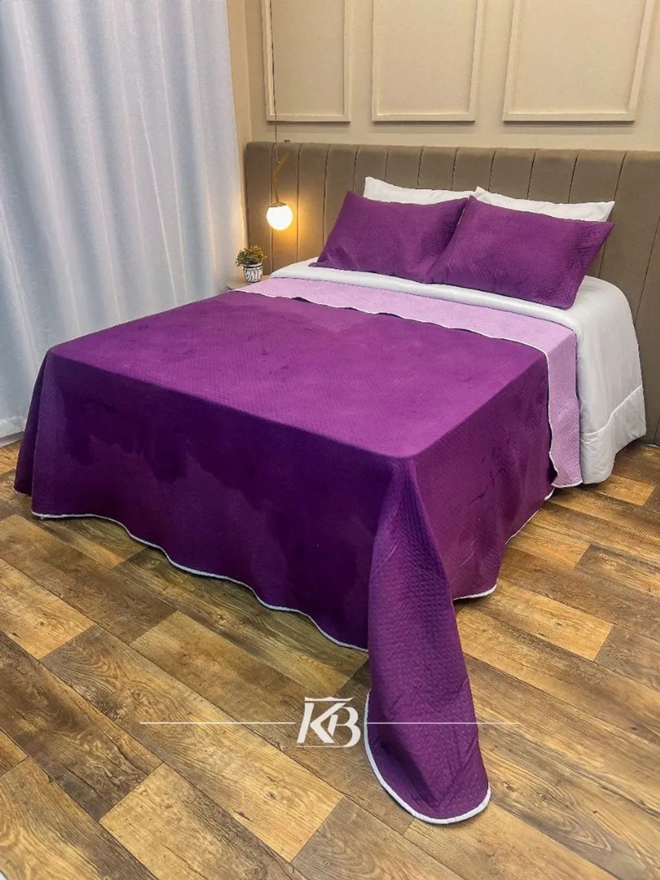 Cobre leito dupla face com duas fronhas  - Foto 5