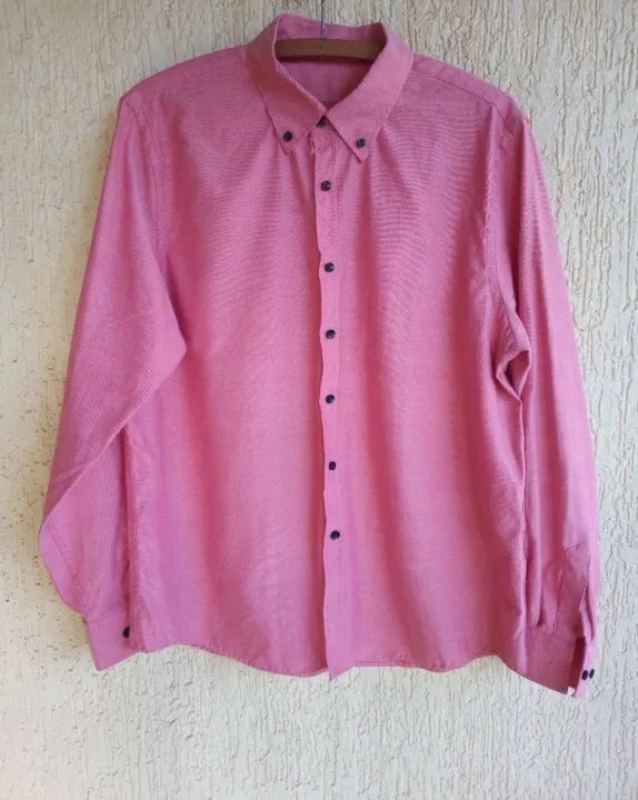 Camisa social rosa - Tam P